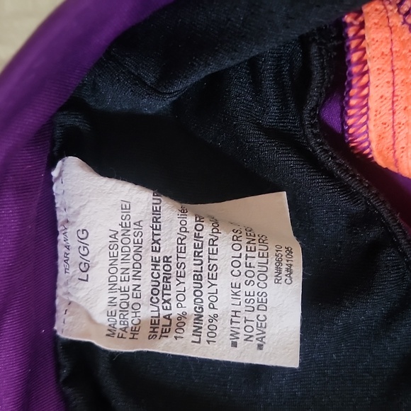 Under Armour, size large, purple and coral running shorts AND gray tank top - Picture 5 of 14